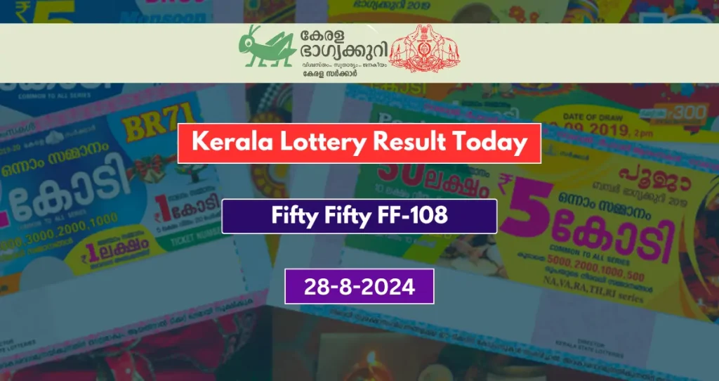 Kerala Lottery Fifty Fifty FF-108 Result