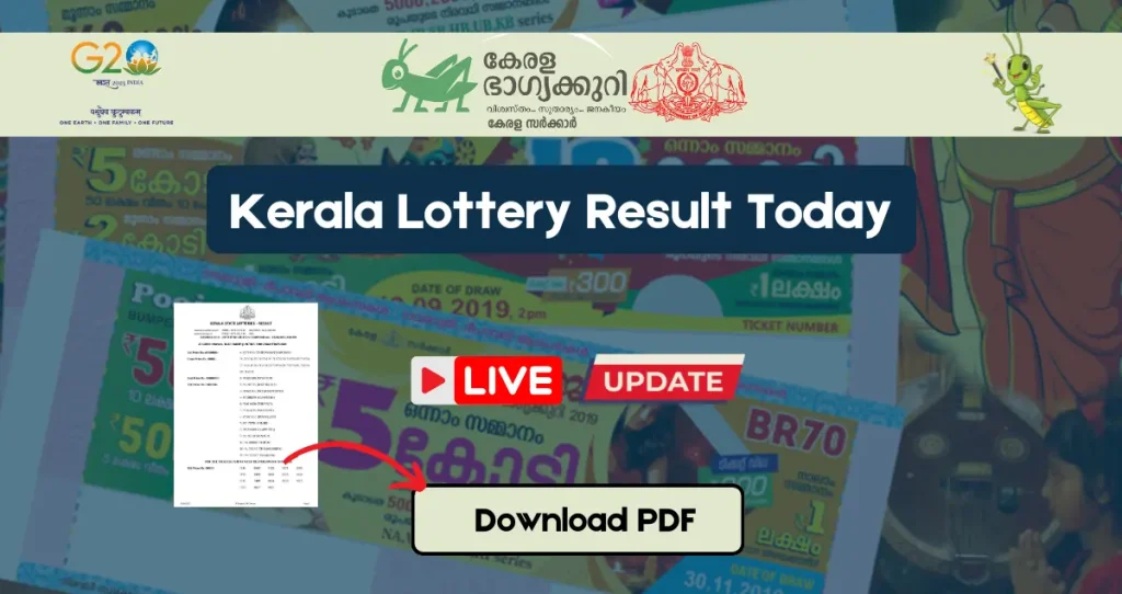 Kerala lottery result today 3pm live