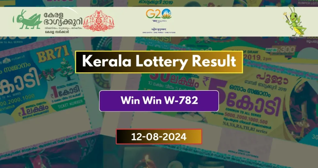 Kerala lottery Win Win W782