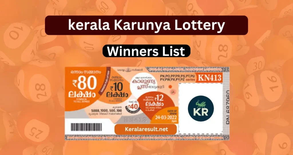 Kerala Karunya Lottery Results 2024