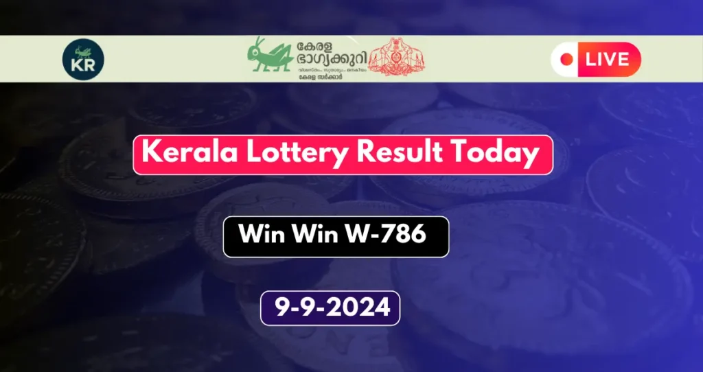 Kerala Lottery Win Win W-786 Result 9.09.2024